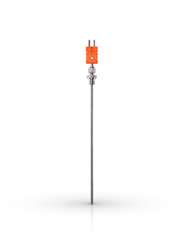 Mineral insulated thermocouples without an extra protection tube