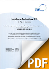 ISO9001:2015 certificaat (NL)