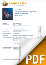 Serie OV - Kabelsensoren voor oppervlaktemetingen