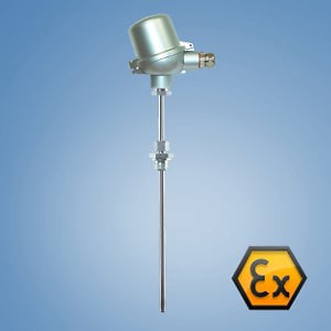 Ex e, Zone 1 Gas / Zone 21 Stof, geschroefde procesaansluiting of knelverbinding, optioneel met halsbuis
